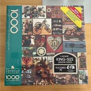 Vintage 1985 American Country 1000 pc Springbok Puzzle New Antiques/Toys/Bears